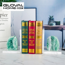 Creative Chinese Emerald Minimalist Office Book Stand Book By Clips Student Book Stopover Home Decent Board Room Adornment Pendulum