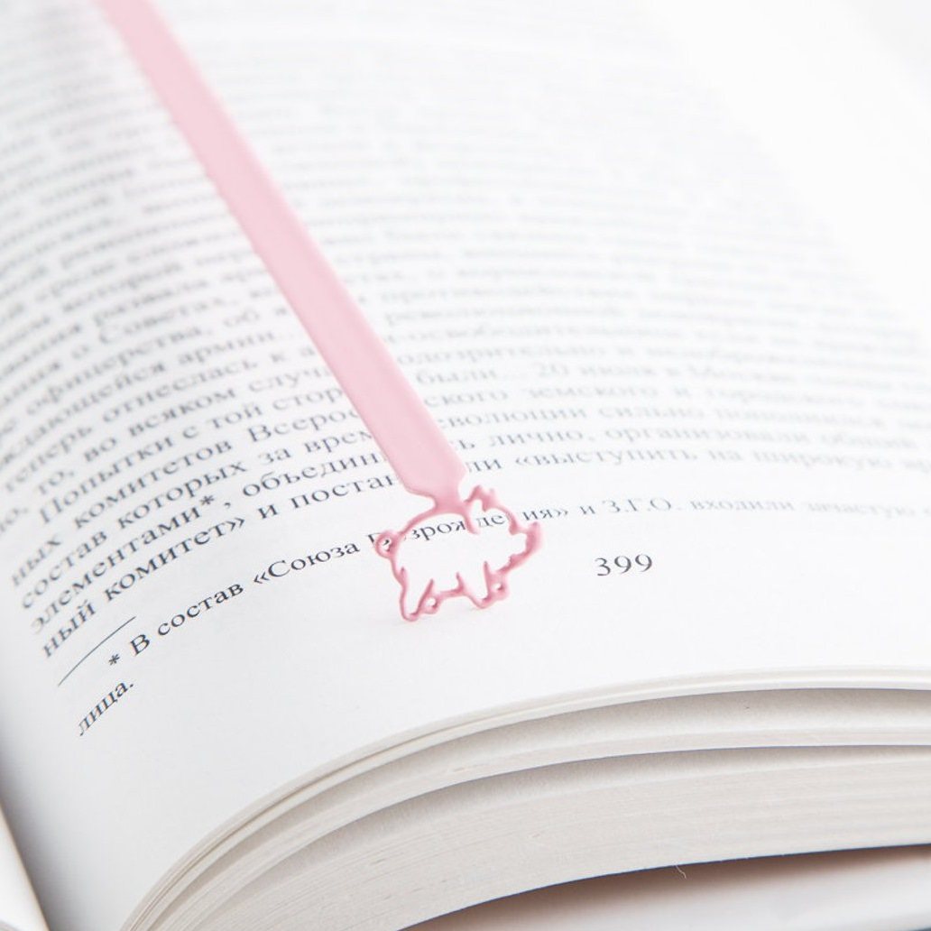 Ukraine Dmitriy Sense Pink Little Pig Literature Metal Bookmarks Create Simple Incentive Gifts