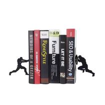 Creative Iron Man file storage desktop student small prize book stand book clip Book by bezel Office bookshelf ornaments