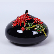 Enamel color glaze Jingdezhen Ceramic Vase ornaments European living room porch flower arrangement creative study household accessories