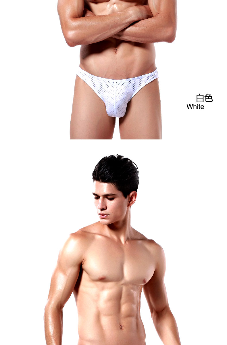 Vibrant Long Chao Men Ice Silk Sấy khô nhanh Quần lót tam giác Giới trẻ Sexy Sexy Eo thấp Quần Nets Quần lót thoáng khí quần sịp lưới nam
