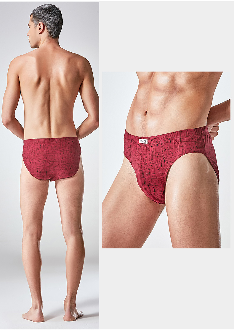 Jie Liya Quần lót nam cho nam Tóm tắt cotton Giới trẻ Mid-Eo Cotton Thể thao Thời trang Mềm thoải mái Quần short quần lót nam thun lạnh siêu mỏng