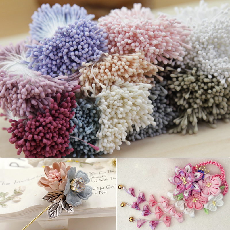 Handmade DIY2mm matte flower core flower heart match head flower mens and wind fine work pistil flower material ornament accessories