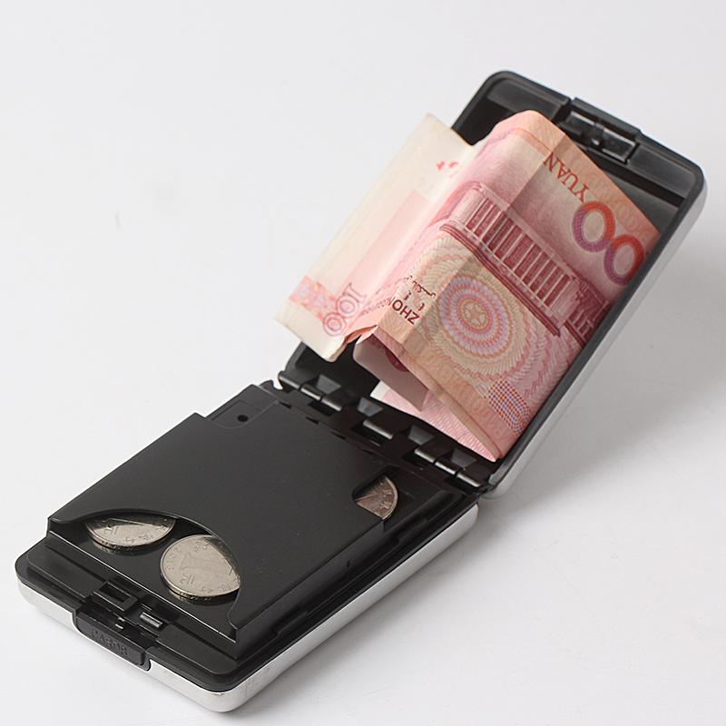 Pitoteng thông tin chống RFID / NFC bị đánh cắp gói thẻ kim loại dành cho nam và nữ bằng nhôm ví đa năng - Chủ thẻ ví nam cao cấp