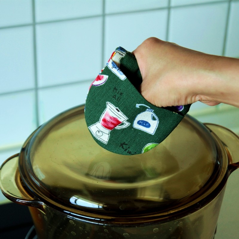 Cast iron enamel pan thermal insulation mat insulation hand clip non-slip cute heat insulation gloves heat insulation mat oven bake high temperature resistant-Taobao