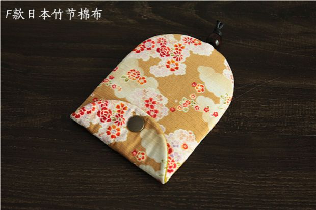 Phong cách Nhật Bản và gió làm bằng tay nữ công suất lớn dây rút túi khóa kéo xe loại điều khiển từ xa bảo vệ chìa khóa túi đựng chìa khóa oto