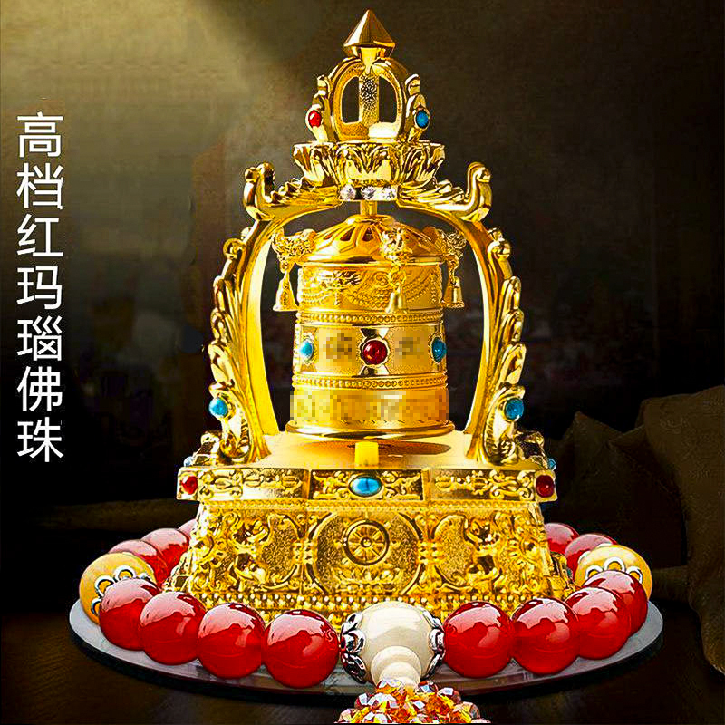 Ornament Decoration for Car Interior, Solar-Powered, 360-Degree Rotating, Alloy, Non-Fading, Universal Dual-Function