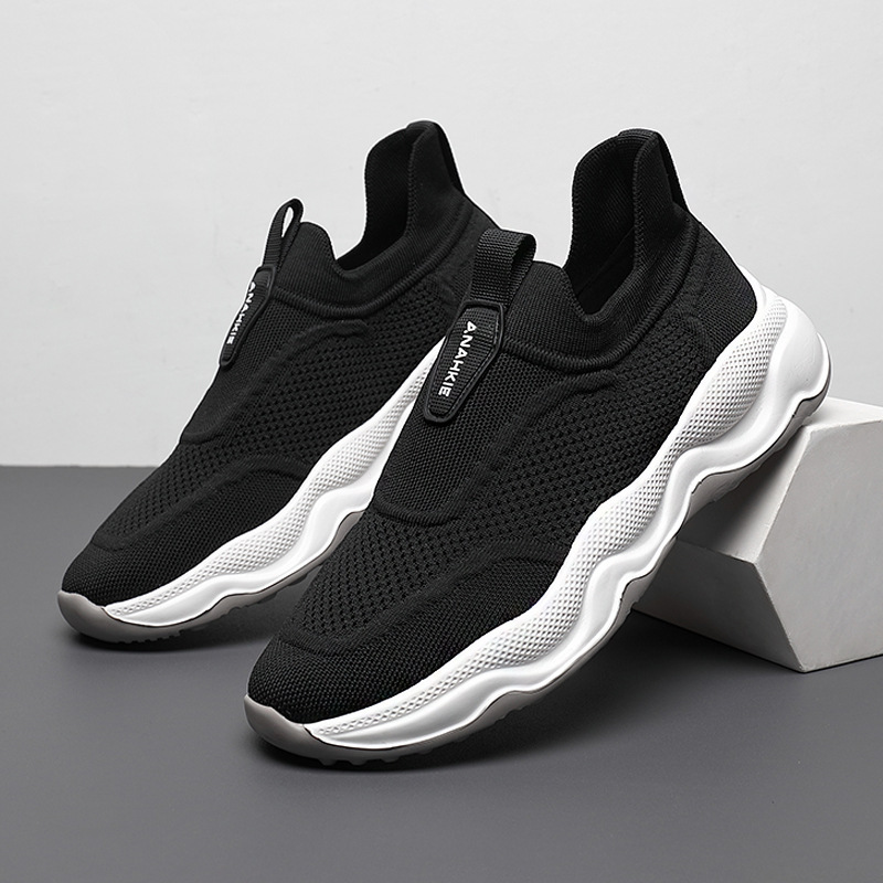 Casual Trendy Brand 2026 Autum New Men's Shoes Popular Korean Style Slip-On Sports Casual Running Mesh Panel Shoes Trendy Shoes Casual Trendy Brand 2026 Autum New Men's Shoes Popular Korean Style Slip-On Sports Casual Running Mesh Panel Shoes Trendy Shoes