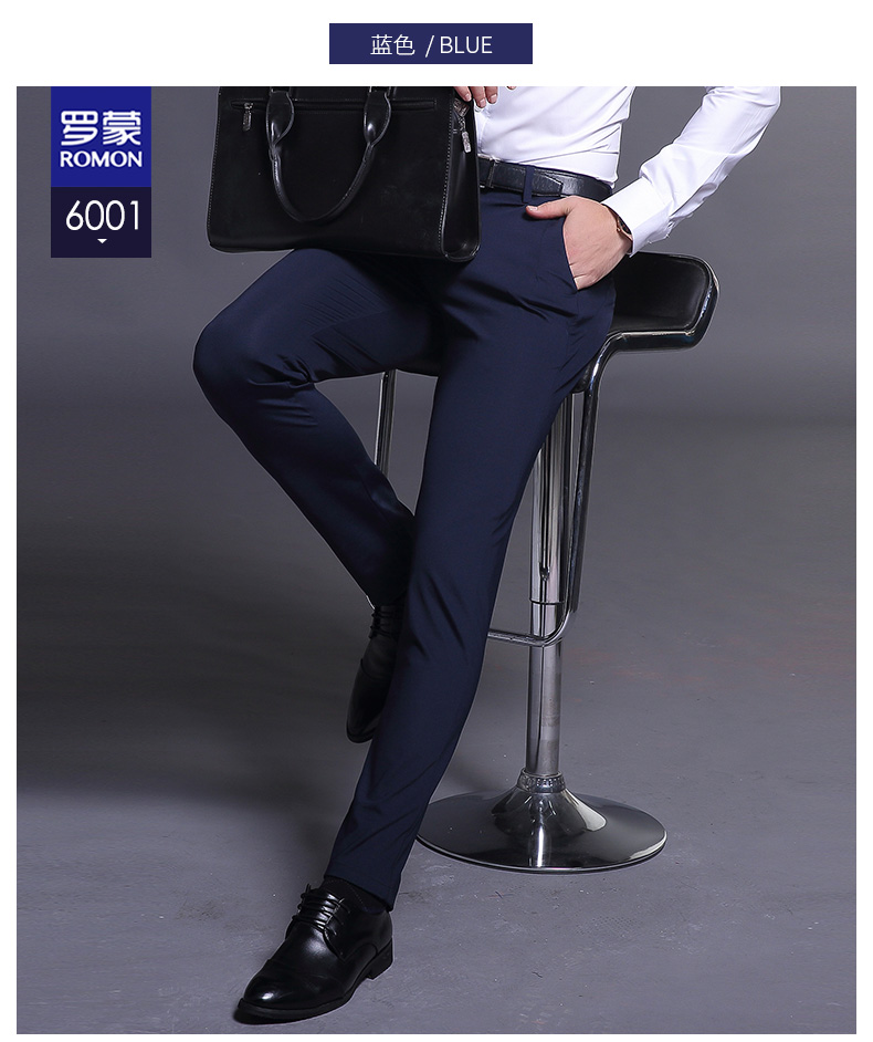 Quần lửng nam mùa hè mỏng phần kinh doanh quần tây nam thẳng phiên bản Hàn Quốc của xu hướng tự tu luyện phù hợp với quần - Suit phù hợp quần vải nam đẹp