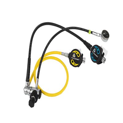 AKUANA Leisure Regulator Set Primary and Secondary Head Spare Secondary Head Pressure Gauge Diving Regulator Set