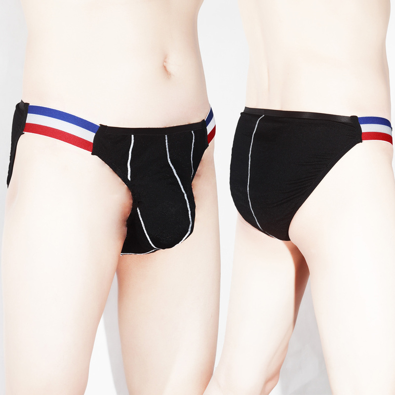 Men's Low-Rise Briefs, Breathable and Comfortable, Sporty, Youthful, Sexy U-Convex, Simple Thin Waistband, Pure Desire Design