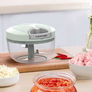 利仁拉蒜器家庭手动拉绳压蒜器