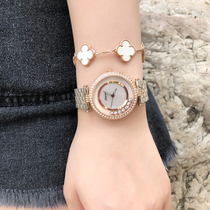 Carole Brands Ladies Watch Fashion Inlaid Drilling Women Watch Steel Band Official New Waterproof Trend Quartz Watch