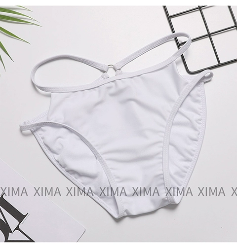 Âu Mỹ bikini đáy quần lót nữ quần lót cạp quần chống rỗng kháng khuẩn bơi lội - Bikinis