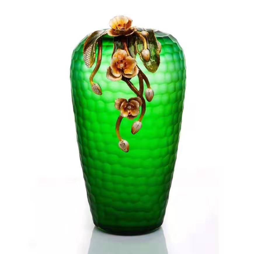 Romani creative enamel color vase large porch living room decoration neo-classical European-style new desk ornaments