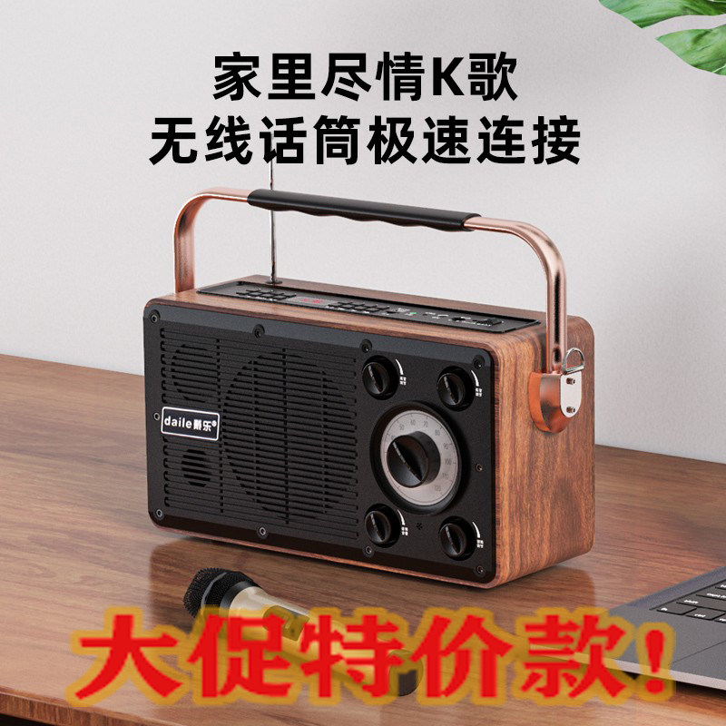 Dyle Acoustics New X1 Retro Models Bluetooth Hand Ksong Square Dance Double Horn Big Volume Heavy Bass Adjustment