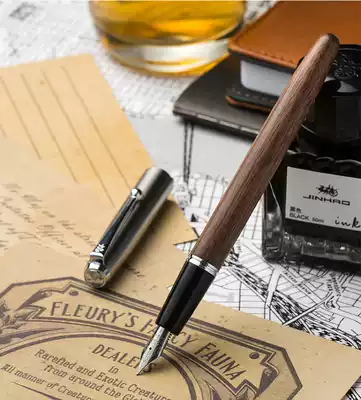 Jinhao 51A 616 pen writing student supplies office Iridium pen wooden pen mahogany peach wood pear