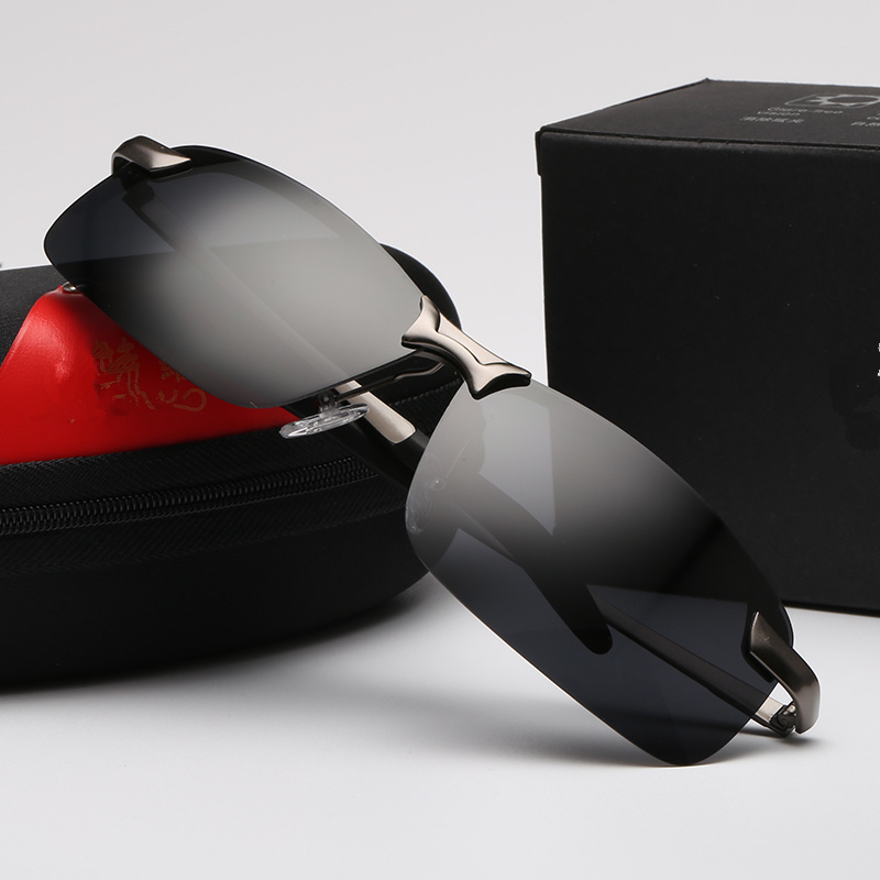 Day and night dual-use color-changing glasses men's driving special sunglasses driver night vision polarized fishing sunglasses men's trend