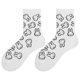 Socks that will pill, Japanese cute cartoon white rabbit socks for girls, Korean version of ins trend mid-tube socks