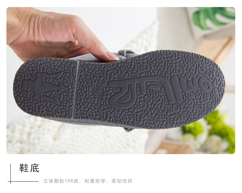 Dép cotton nữ mùa đông với trong nhà sang trọng dễ thương phiên bản Hàn Quốc của nhà dày tháng cộng với nhung ấm áp nhà mùa đông dép mang trong nhà cute