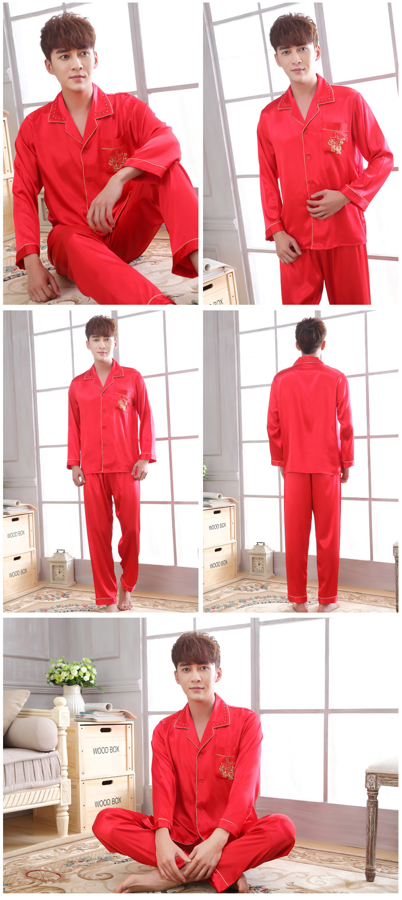 Peignoir MOSOJOY 5225-601 rouge - Ref 602721 Image 15