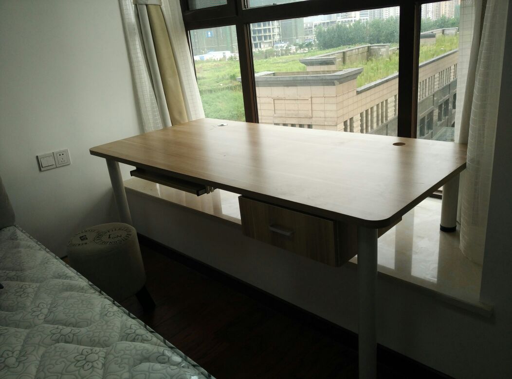 Bay window bàn góc hình chữ nhật tùy chỉnh hình dạng bàn bay cửa sổ L hình bàn trẻ em ban công bàn học - Bàn bàn gỗ gấp