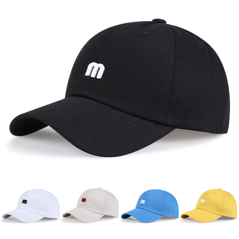 Hat Men's Wave Summer Casual Han Edition Fashion Duck Tongue Hats Innet Red Female summer M Alphabet Sunscreen Baseball Cap-Taobao