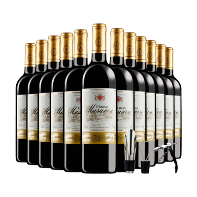 玛莎诺娅红酒正品买一箱送一箱法国进口干红葡萄酒整箱6支装包邮