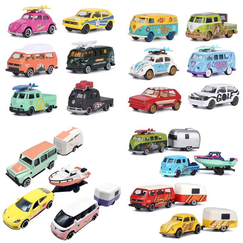 Majorette Meijie Wheel Volkswagen Simulation Alloy Leisure Trailer Series Retro Beetle T1 Model Toy Majorette Meijie Wheel Volkswagen Simulation Alloy Leisure Trailer Series Retro Beetle T1 Model Toy