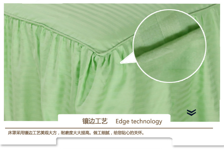 Bông rắn một mảnh giường 100% cotton váy tấm khăn trải giường khách sạn giường bìa trượt giường 1.5 / 1.8m - Váy Petti váy giường đẹp	
