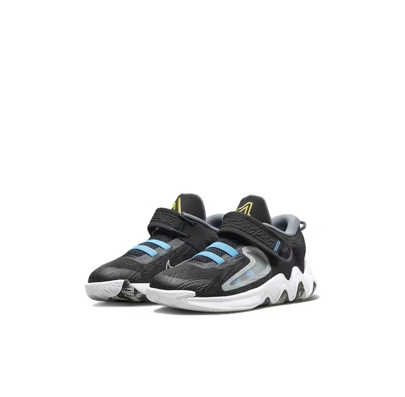 Authentic Nike Nike Children's Shoes with Velcro, Wear-Resistant, Practical Children's Basketball Shoes Dq1942-001