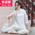 Gushi quần áo Phật quần áo bông gai Zen Zen trà vintage quần áo phù hợp với Han quần áo mùa hè ăn mặc mặc Tang cài áo phụ nữ gió của Trung Quốc 