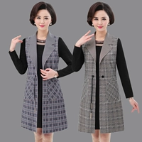 Áo vest mẹ mùa xuân 40 tuổi của phụ nữ trung niên Áo vest mùa xuân và mùa thu - Áo vest áo blazer nữ