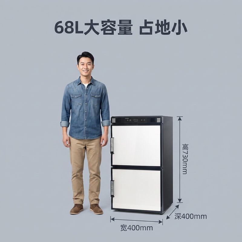 Cangl Rv Camping Car Refrigerator with Dual Doors and Dual Temperature Zones, Compressor Low-Noise Cooling Technology Cangl Rv Camping Car Refrigerator with Dual Doors and Dual Temperature Zones, Compressor Low-Noise Cooling Technology