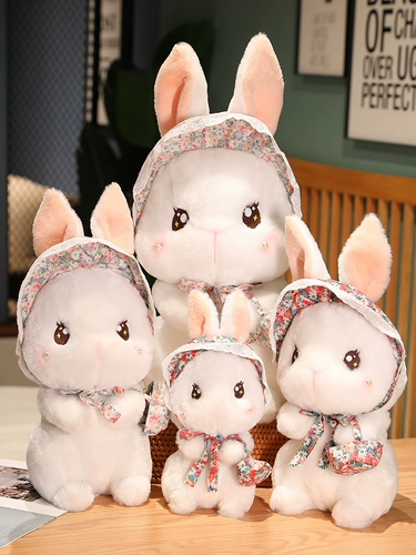 Милый плюшевый кролик, игрушка, талисман, тряпичная кукла, год кролика, талисман года, подарок на день рождения