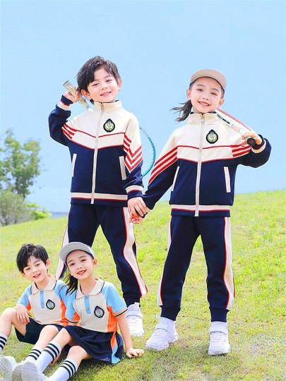 幼儿园园服春秋夏三四件套装小学生校服秋季表演班服运动夏季套装