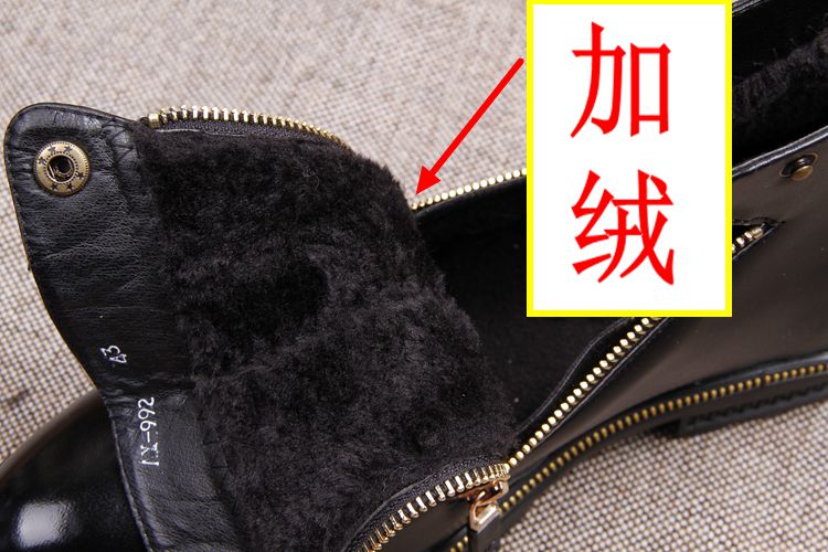 British Martin boot nam Phiên bản Hàn Quốc của giày cao gót mũi nhọn Xu hướng giày nam cao giúp ấm áp mùa thu và mùa đông giầy cổ cao nam