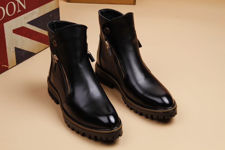 British Martin boot nam Phiên bản Hàn Quốc của giày cao gót mũi nhọn Xu hướng giày nam cao giúp ấm áp mùa thu và mùa đông giầy cổ cao nam