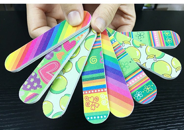 Công cụ làm móng Hai mặt Đính Nail Thất vọng Đánh bóng Dải Sửa chữa Chà Dải Đánh bóng Bark Làm móng bộ làm nail tại nhà