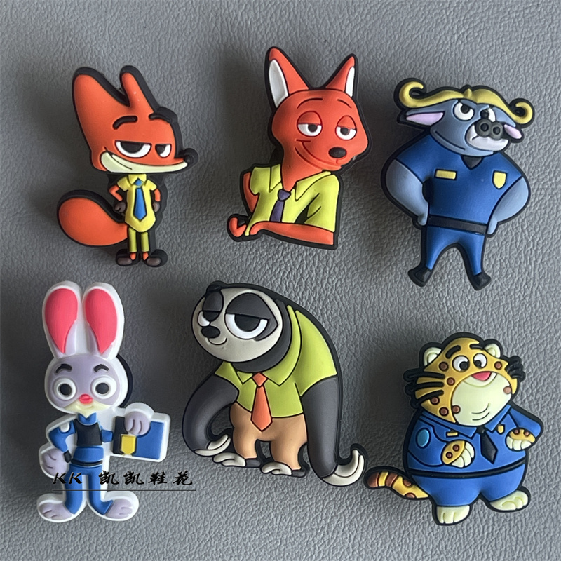 Crocs Shoe Charms DIY Cartoon Accessories Zootopia Compatible with Crocs/Cross