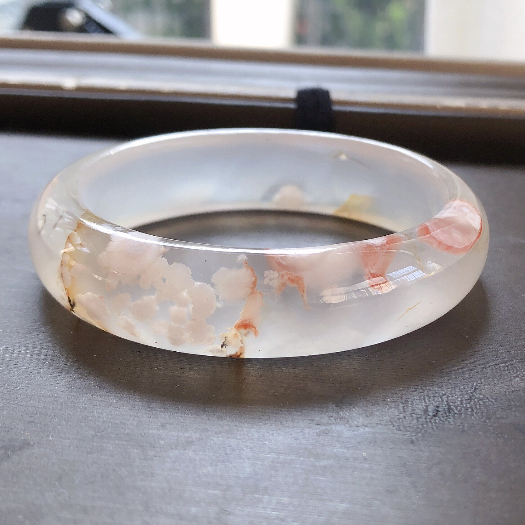 新出品）樱花玛瑙バングル手镯 - バングル/リストバンド