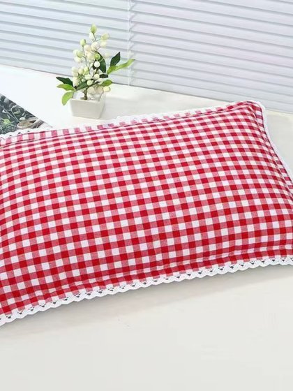 全棉小米壳枕头谷壳填充水洗棉枕套儿童学生成人护颈助睡眠枕头