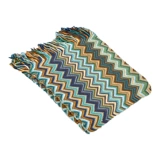 Трикотажное одеяло, диван, стиль бохо