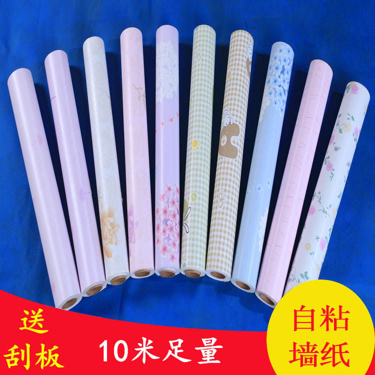 Self-adhesive wall stickers pv c renovation stickers Moisture-proof wallpaper Bedroom living room overall cabinet drawer wallpaper waterproof warm decoration