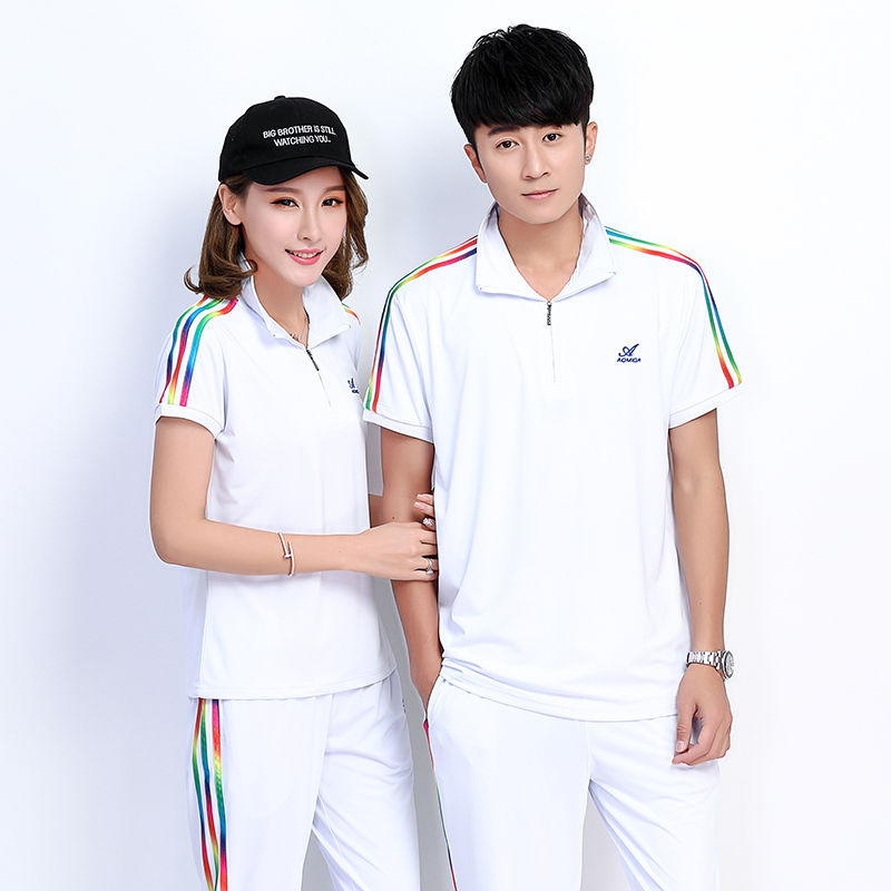 2021 Omida sports T-shirt women's summer short-sleeved sports suit men's Jiamusi aerobics sportswear competition clothes