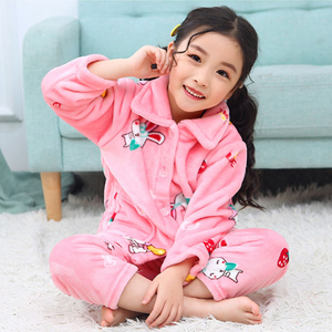 秋冬儿童法兰绒保暖睡衣
