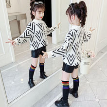 儿童秋冬新款水貂绒加绒保暖毛衣