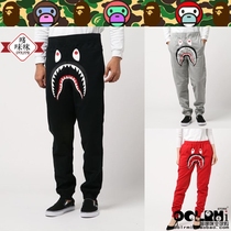 Japanese BAPE SHARK SLIM SWEAT color camouflage SHARK men and women casual pants 0921