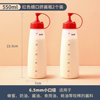 550 мл красного тонкого рта сжимайте бутылку соуса 2 установлена