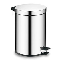 Stainless steel bin pedaled European style Creative Home Toilet Kitchen Living-room Bedroom Covered